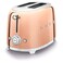 Smeg 50's Style Toaster TSF01RGUK, 950 W, Rose Gold, 6 Toasting Levels