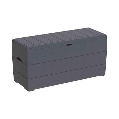 Buy Cosmoplast Cedargrain Deck Storage Box Dark Grey 270L in UAE