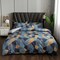 6-Piece Double Size Duvet Cover Set 1 Duvet Cover + 1 Flat Sheet + 4 Pillow Cases Microfibre Hoki