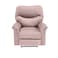 In House Velvet Rocking Recliner Chair - Light Pink - NZ110