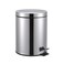 Winsor Stainless Steel Pedal Dustbin With Removable Inner Bucket, Trash Can Round Shape Dustbin For Bathroom, Home, Kitchen, Washrooms, Room And Office (5.0 ltr)