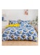 6-Piece Double Size Duvet Cover Set Microfiber Corduroy 1 Duvet Cover 200x230 cm, 1 Flat Sheet 220x280 cm, 4 Pillow Cover 48x74 cm Multicolour