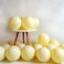 Party Time Unicorn Party 100pcs 10inch Macaron Color Latex Balloon Wedding Decoration Baby Birthday Party Valentine's Day Decor Balloon Pastel Balloons (Yellow) - Party Supplies