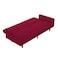 In House Shahrzad 2 In 1 Sofabed Velvet Upholstered - Burgundy