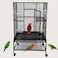 Bird Cage, Black Cage, Modern &amp; Strong cage, Parrot Cage, Birds Home, Entertaining cage, Food Containers, Beautiful design, Indoor use, Easy to Assemble, Black color cage, 136 cm height