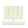 In House Berlin Velvet Bed Frame - Queen - 200x160 cm - Ivory