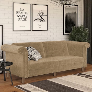 In House Serena 2 In 1 Sofabed Linen Upholstered - Beige