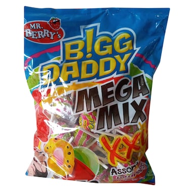 BIGG DADDY PARTY MIX LOLLIPOPS 50PC