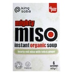 Buy King Soba Mighty Miso Instant Organic Soup With Tofu And Ginger 60g in UAE