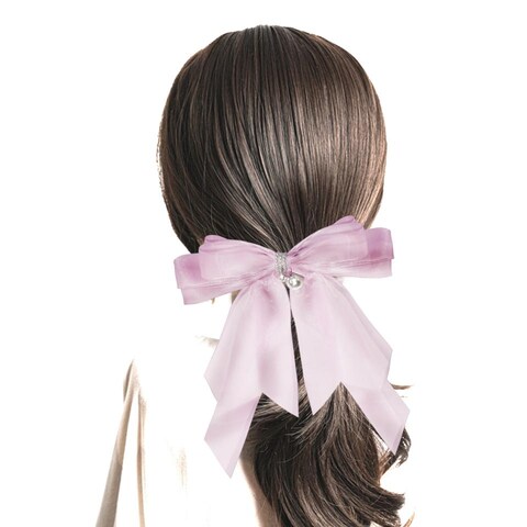 Aiwanto 3Pcs Hair Bows Hair Clips Long Tail Beautiful Hair Accessories For Girls Womens (Random Color)