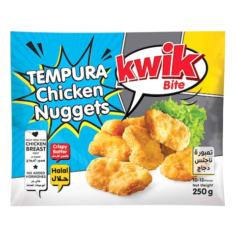 Kwik Bite Tempura Chicken Nuggets 250g