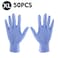 Carevas-100PCS Disposal Latex Gloves Powder Free Exam Gloves S/M/L Size Medical Food Industry Gloves Dispenser Pack Grade AA