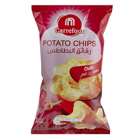 Carrefour Chilli Potato Chips 170G