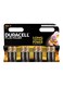 8-Piece Plus Power AA Alkaline Batteries Set Black/Gold