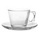 Pasabahce 97302C6 Vela Tea Cups With Saucer
