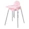 Lavish Highchair With Tray, Pink/Silver