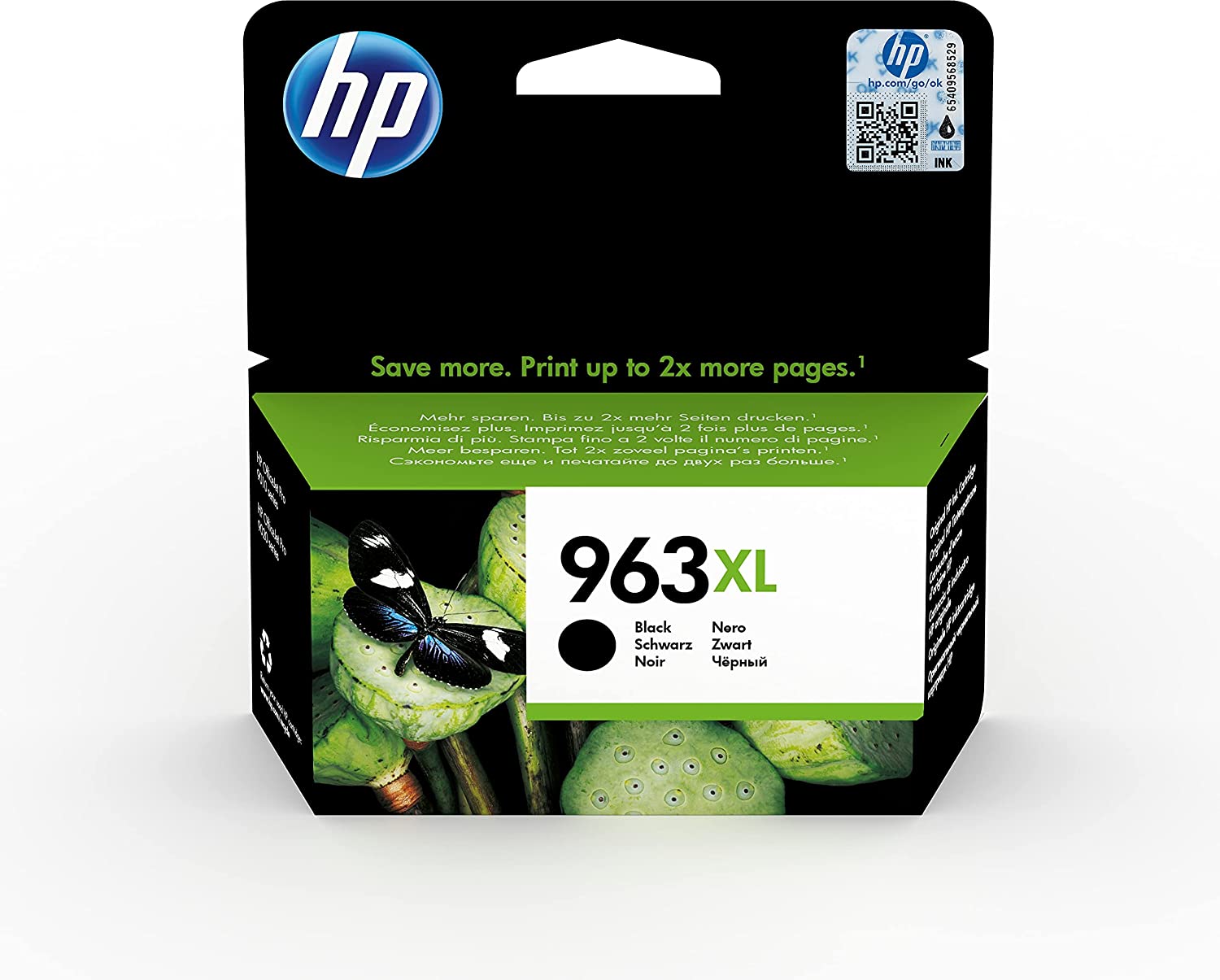 HP 3Ja30Ae 963Xl High Yield Original Ink Cartridge, Black