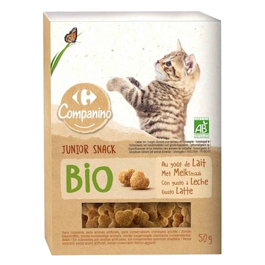 Carrefour Bio Companino Milk Junior Kitten Snack 50g