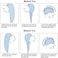 1CHASE&reg;️ 100% Cotton Terry Hair Towel Wrap التفاف منشفة الشعر, Bath Shower Head Towel Quick Magic Dryer (Teal)&hellip;