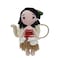 Handmade Natural Cotton Crochet Moana Toy Doll for Baby Friend Amigurumi Crochet Sleeping Buddy for Kids and Adults, 25cm