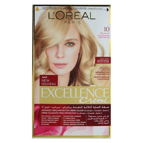 L&#39;Oreal Paris Excellence Creme Hair Color - 10 Ultra Light Blond