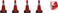 ABBASALI 4Pcs SAFETY CONE 100CM WITH WARNING TAPE 1PC RED/WHITE