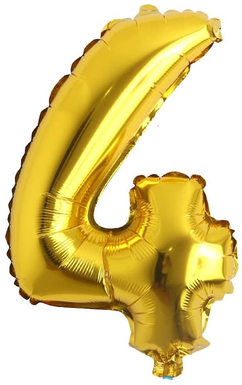 Generic 4 Number Foil Balloon 16-Inch