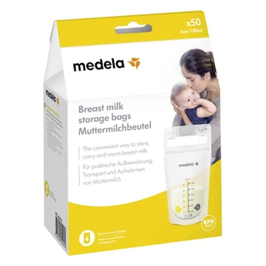 MEDELA BREAST M.S.BAGS 50P YELLOW