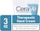Cerave Therapeutic Hand Cream For Dry Cracked Hands With Hyaluronic Acid And Niacinamide, Fragrance Free, 3 Oz