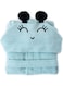 Milk &amp; Moo Sangaloz Velvet Bathrobe Light Blue/Black 64X36cm