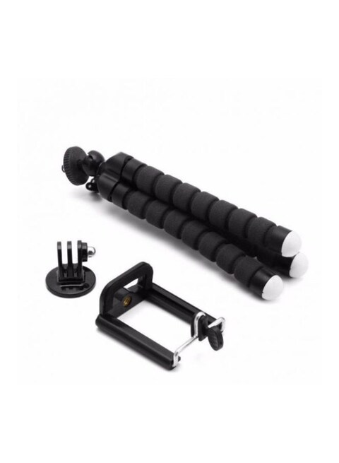 Generic - Portable Mini Flexible Tripod Octopus Stand Black