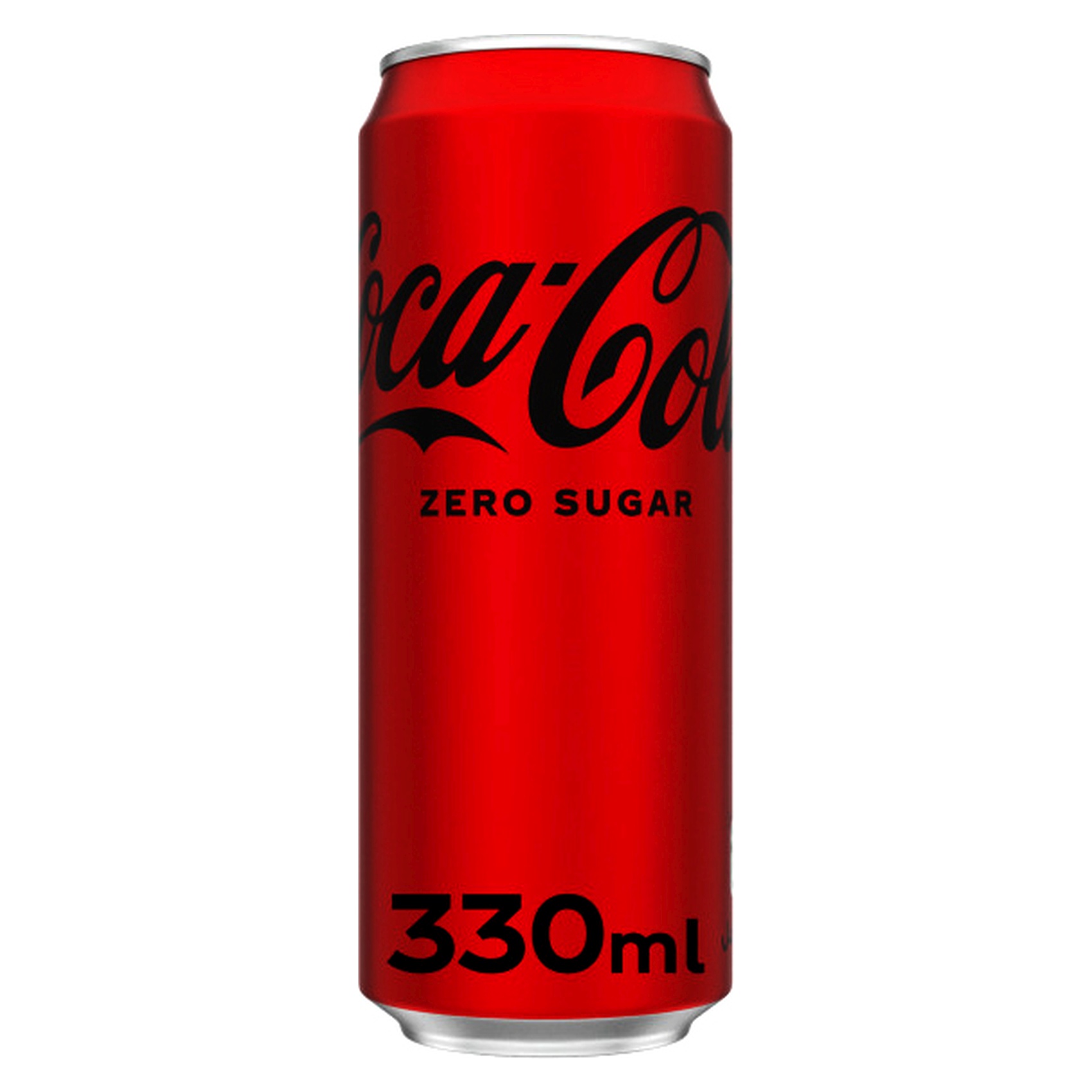 Coca-Cola Zero Calories Carbonated Soft Drink Can 330ml