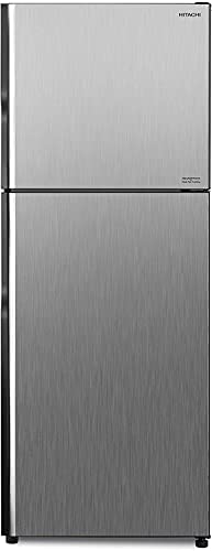 Hitachi 366L Net Capacity Top Mount Inverter Refrigerator, Platinum Silver, RVX505PUK9KPSV