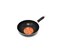 Fry Wok Pan With Handle Black 22 centimeter