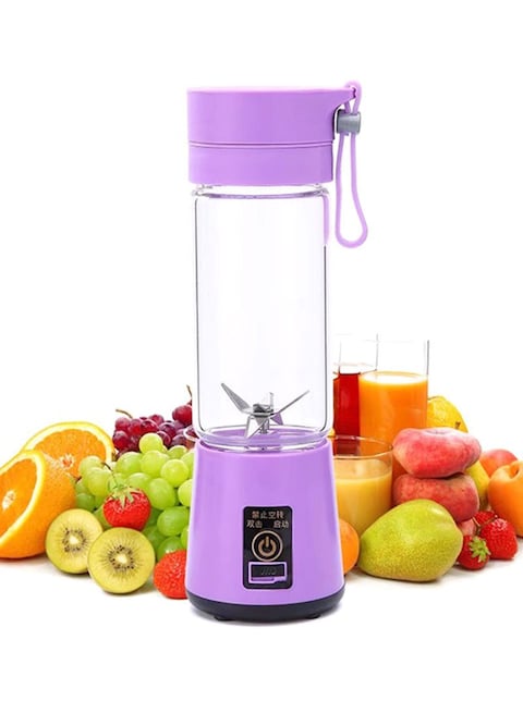 Generic Portable Mini Juicer Six Blades Hq10 Purple