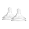 Dr. Brown's Level 2 Wide-Neck Silicone Options+ NiPPle, 2-Pack