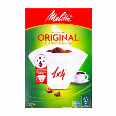 Melitta Original 4 in 1 Coffee Filter - 40 Count