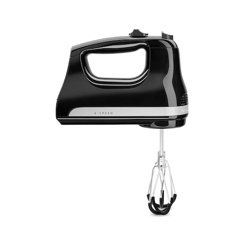 KitchenAid Hand Mixer 6 Speed With Flex Edge Beaters 5KHM6118BOB(Onyx Black)