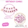 Party Propz 7 Pcs Happy Birthday Printed Balloons Combo Set For Girls Birthday Decoration/Birthday Party Supplies For Girls