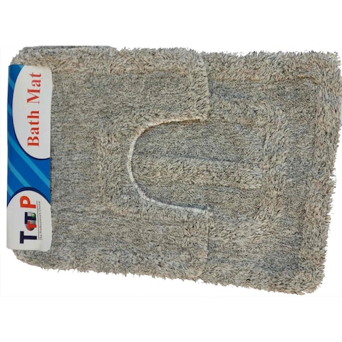 Top Acrylic Bathroom Mat 85 x 55 cm, Gray - 3 Pieces
