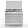 Bompani Free Standing Gas Cooker DIVA9007EC5TCIX Silver 90x60cm
