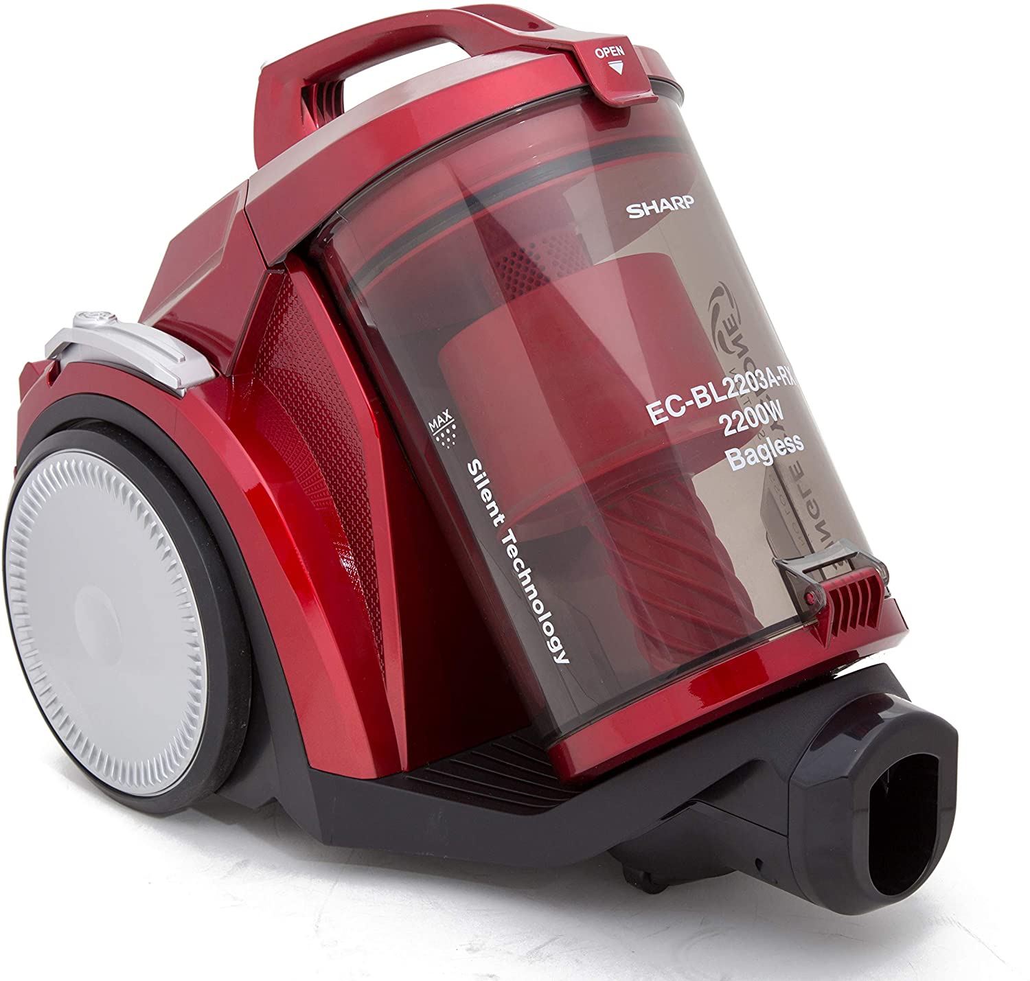 Sharp Vacuum Cleaner 2000W Cyclone Canister Red Model Ecbl2003A -1 Years Full Warranty