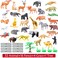 Aiwanto 54 Pcs Animal Figures Safari Toys for Kids Animal Figures Gift for Kids
