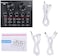 JMB Live Sound Card, V8 Multifunctional Live Sound Card Intelligent Volume Adjustable Audio Mixer Sound Card For Computer Pc Live Sound With Microphone