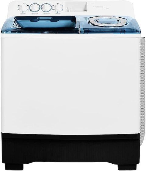 Super General 14 Kg Twin-Tub Semi-Automatic Washing Machine, White/Blue, Efficient Top-Load Washer With Lint Filter, Spin-Dry, Sgw-155, 99.5 X 55.5 X 115.5 Cm, 1 Year Warranty