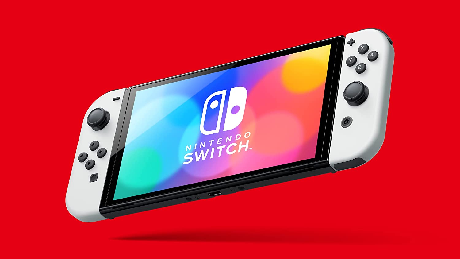 Nintendo Switch (Oled Model) - Neon Blue/Neon Red + Just Dance 2022 (Nintendo Switch)