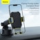 Baseus Gravity Car Mount Dashboard Windshield Phone Bracket Holder- Grey