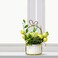Aiwanto Flower vase Artificial Flowers With Vase  Decoration Home Decor Piece Tabletop Decoration(2Pcs)