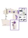 Generic Portable Mini Sewing Machine White/Purple