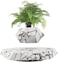 Zgsalvation Magnetic Levitating Flower Pot, Rotation Planters, Suspension Flower Floating Pot, Simple Ornament For Home Office Desk Decor
